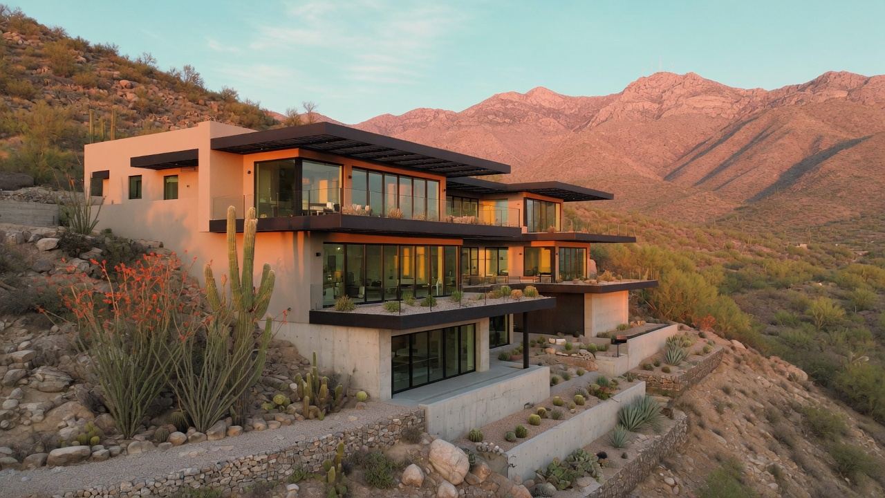 A hillside home in the Catalina Foothills, Tucson
